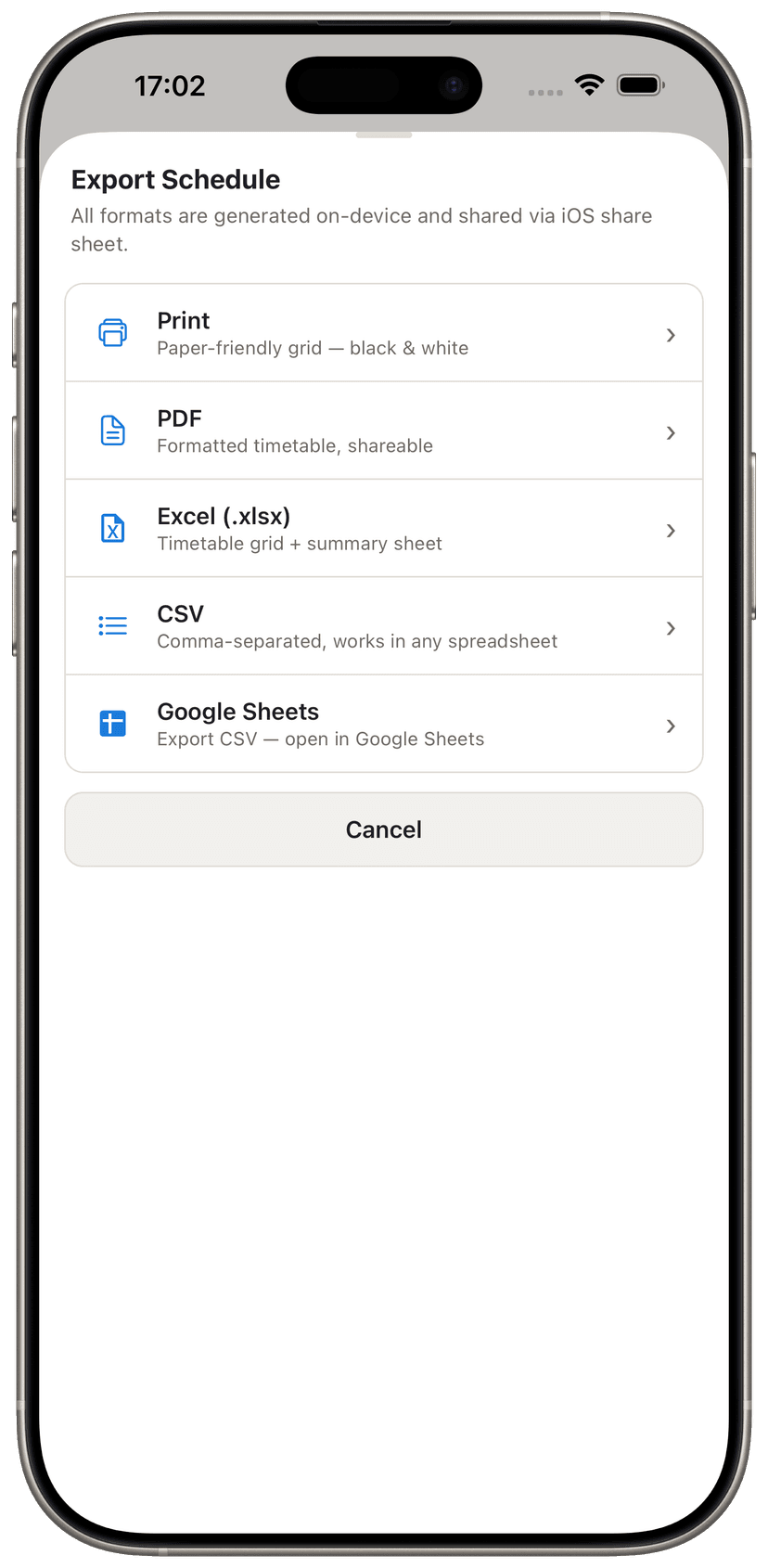 Share it however you want